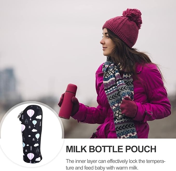 2pcs Insulated Bottle Bags Portable Breastmilk Storage Tote Thermal Pouch Travel Carrier