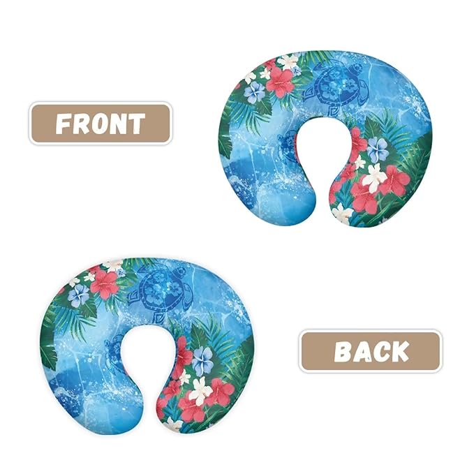 Tropical Flowers and Turtles Breastfeeding Pillow Slipcover for Baby Breastfeeding Nursing Pillow Slipcovers Super Soft Stain Resistant and Scratch Resistant