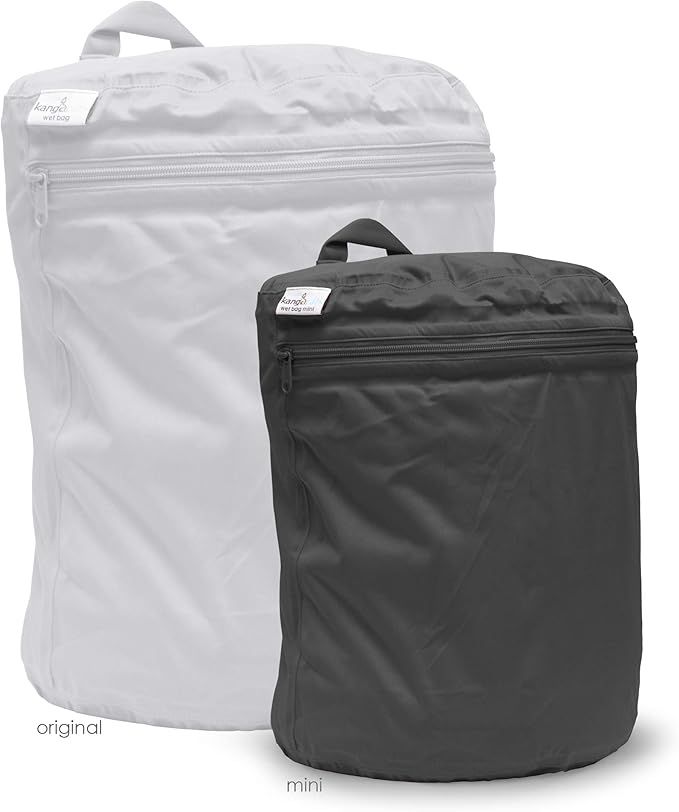 Kanga Care Wet Bag MINI Seam Sealed Waterproof 3D Dimensional for Baby Cloth Diapers, Travel, Beach, Pool, Gym, Swim | Castle