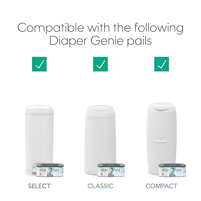 The Diaper Genie Jumbo+ Square Refill,with continuous film,can hold up to 1080 newborn-sized diapers per refill.,(Pack of 12)