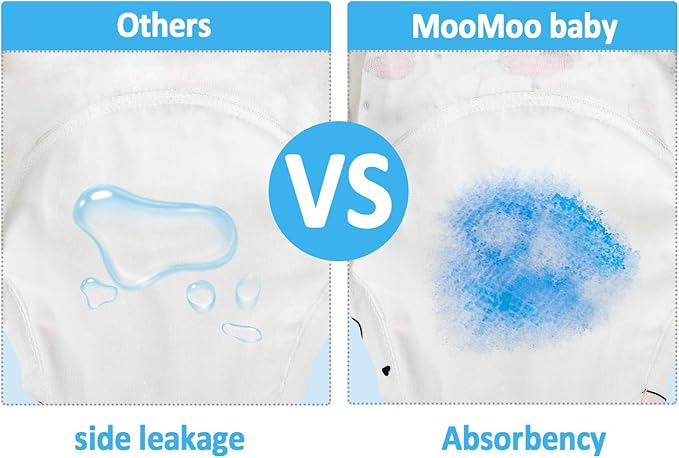 MooMoo Baby Cotton Training Pants 4 Pack Padded Toddler Potty Training Underwear for Boys and Girls-12M-5T Blue