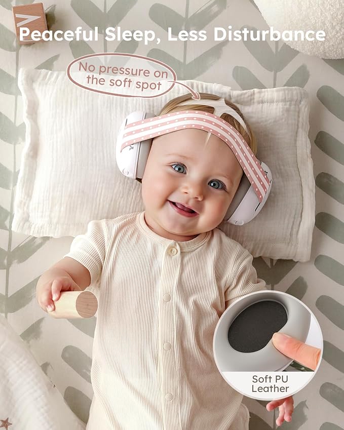 Yoofoss Baby Ear Muffs Noise Protection for Infants Up to 36 Months - Noise Cancelling Headphones for Ear Protection