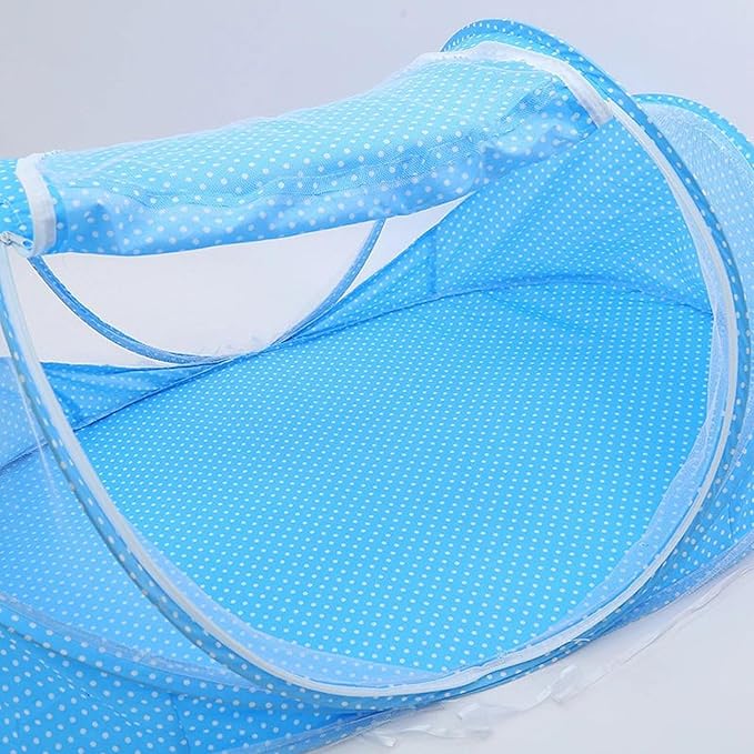 Tefola Baby Mosquito Net, Folding Crib Netting Baby Bedding Portable Comfortable Environment Foldable Storage for Children Summer Supplies