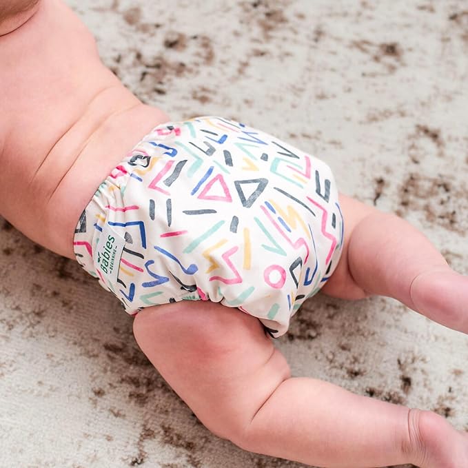 Sprout Pocket Cloth Diaper – Adjustable & Reusable Cloth Diaper with 1 Insert – Soft, Washable, Leakproof (Graffiti)