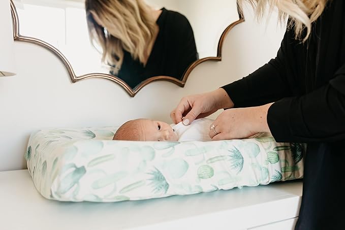 Premium Knit Diaper Changing Pad Cover Desert by Copper Pearl