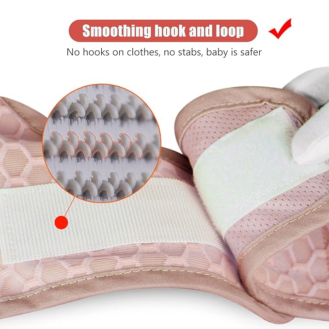 Baby Walking Harnesses, Adjustable Handheld Kids Walk Helper Infant Walking Harness Assistant Belt Walk Support Assist Trainer Tool with Detachable Crotch Pad for Infant 8 to 24 Month(Pink)