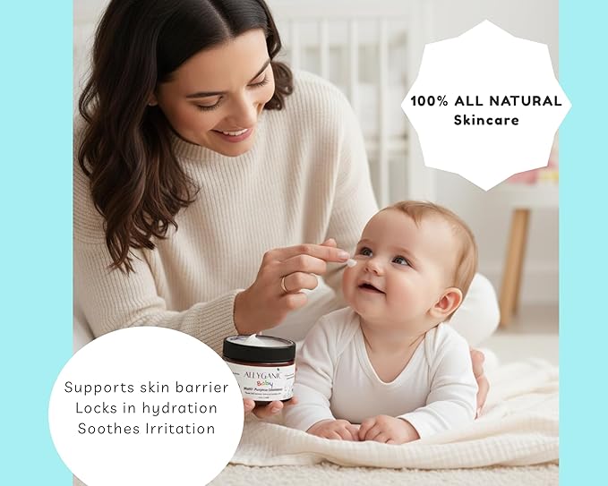 Multipurpose Baby Ointment– Gentle, All-Natural Moisturizer for Sensitive Skin, Diaper Rash, Dry Patches- Made with Organic Ingredients – Hypoallergenic, Fragrance-Free