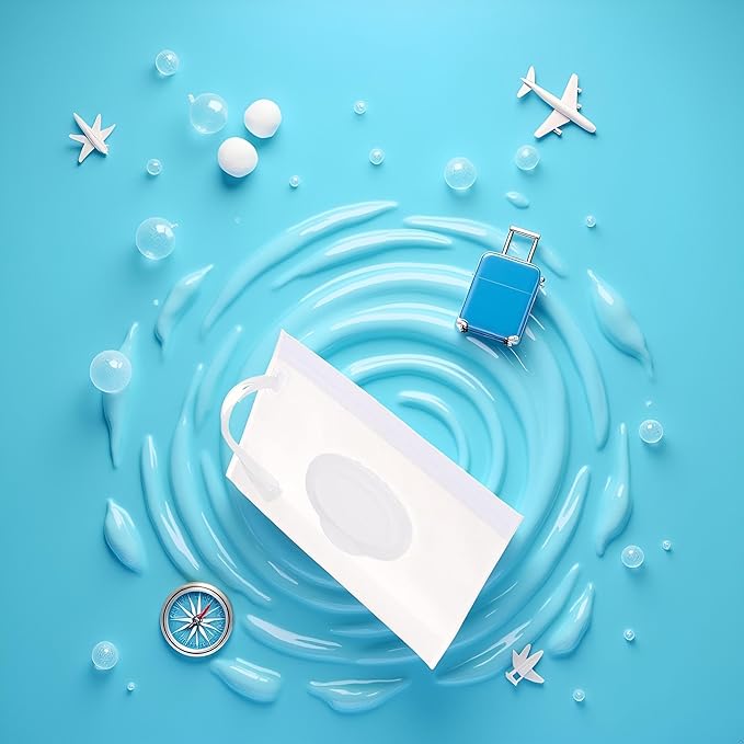 Baby Wipe Case Travel Holder Keeps Wipes Moist Set of Wet Wipes Holders Cases Portable Travel On The Go Refillable Dispenser Container Waterproof Wipe Container with Sealed Zipper Wipes and Holders