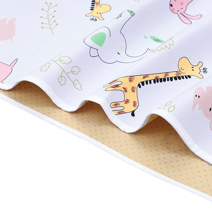 Baby Splat Floor Mat for Under High Chair/Arts/Crafts, 51" Waterproof Anti-Slip Food Splash Spill Protector Mat, Washable and Table Cloth