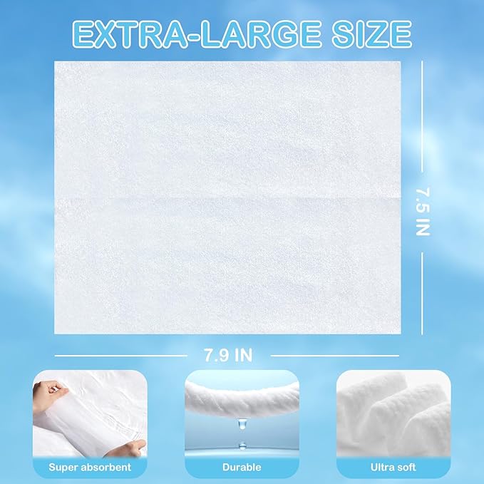Dry Baby Wipes Sensitive Skin Unscented Soft Travel Wipes for Newborn Face Hands 6 Packs (600 Count)