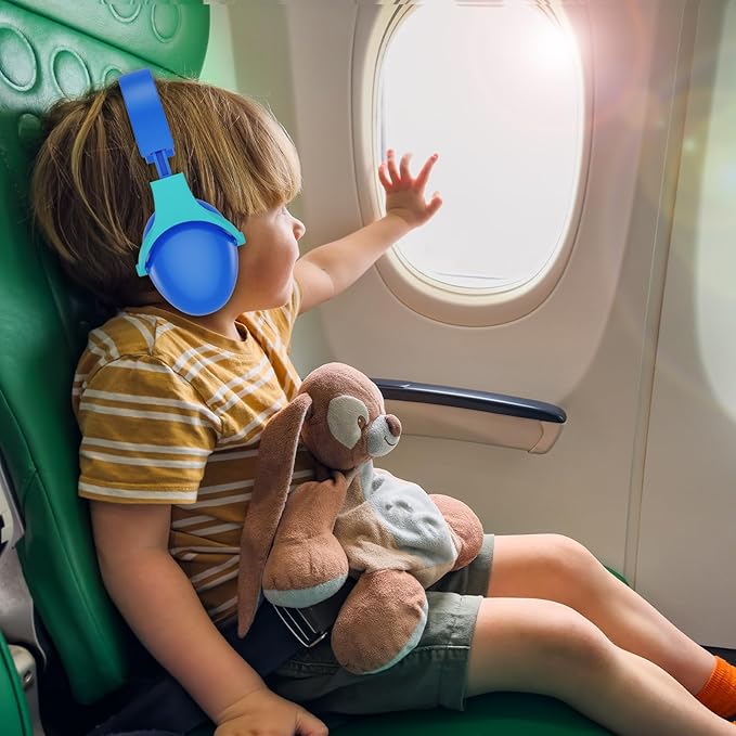 ProCase Noise Cancelling Headphones for Kids, 2 Pack Kids Ear Protection, Hearing Protection Earmuffs for Sensory Autism Toddler Child -Purple&Indigo