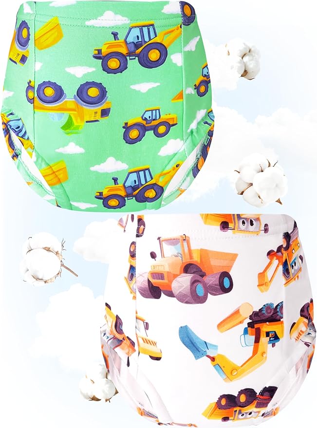 Boys Potty Training Underwear Pee Pants Cotton Absorbent Leak Resistant 4-Pack For Toddler 2t 3t 4t 5t 6 7 8 10