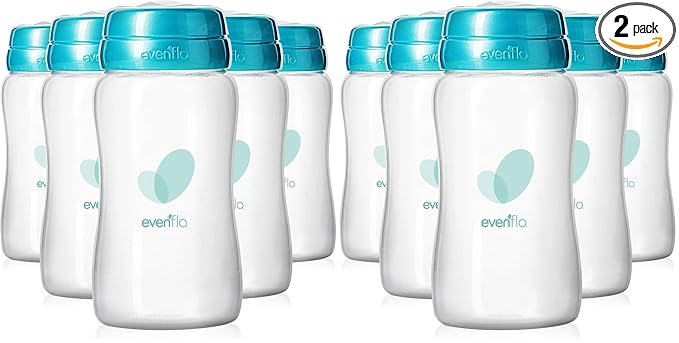 Evenflo Advanced Breast Milk Collection Bottles, 5oz 12 Pack