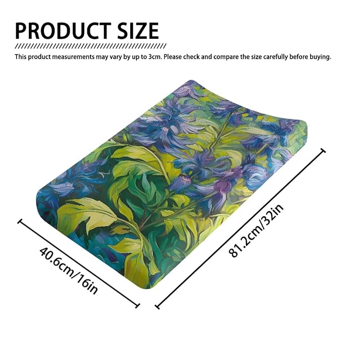 Van Gogh Changing Pad Cover for Baby Girls Boys Oil Painting Comfort Diaper Change Table Pad Covers Soft Breathable Changing Pad Sheets