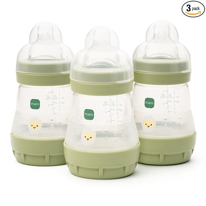 MAM 160 ml Anti Colic Bottle (3-Pack) (Gold)
