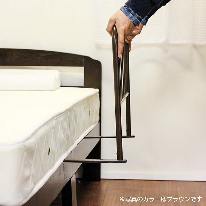 不二貿易(Fujiboeki) Fuji Boeki 15562 Bed Guard, Bed Fence, Adult, Width 23.6 x Depth 15.7 x Height 17.7 inches (60 x 40 x 45 cm), White, High Type, Fall Prevention, Futon Shift Prevention