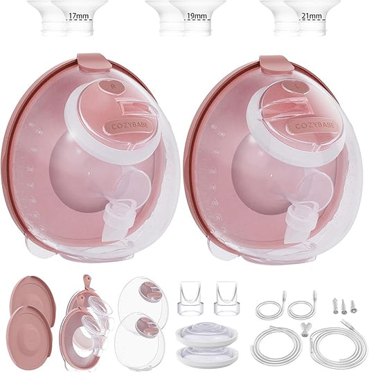 Two Complete Sets Compatible with Medela Breast Pump Replacement Parts (24mm Two Complete Sets with 17/19/21mm Flanges)