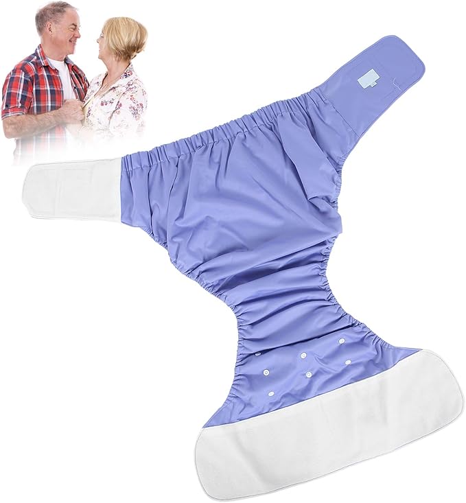 Adult Cloth Diaper Washable Elderly Cloth Diaper Breathable Incontinence Pants Reusable Adjustabl Underwear Overnight Leakfree for Elderly Incontinence Care()