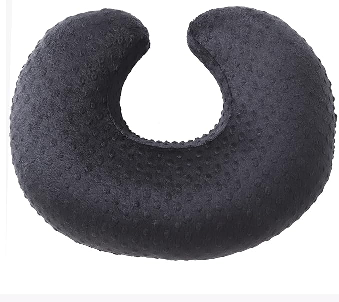 Dots Nursing Pillow Cover, Case Plush Breathable Breastfeeding Pillow Slipcover Fits Nursing Pillow, Super Soft Snug Positioners for Baby Boy Baby Girl(Black)