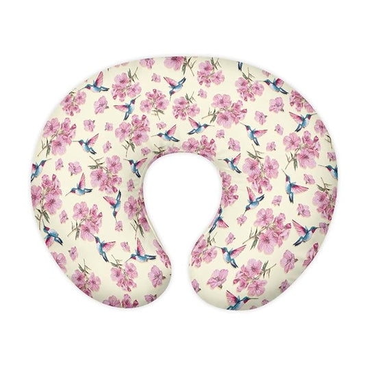 Nursing Pillow Cover for Baby Girl, Paw Print Breastfeeding Pillow Slipcover, Newborn Feeding Pillow Covers