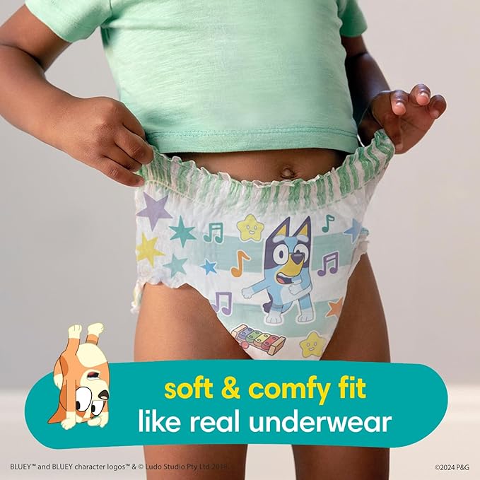 Pampers Easy Ups Pull On Training Underwear Boys, 4T-5T, 2 Month Supply (2 x 104 Count) with Sensitive Water Based Baby Wipes 12X Multi Pack Pop-Top and Refill (1008 Count)