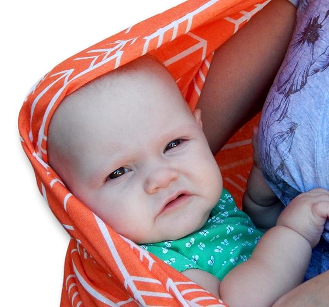 Nursing Scarf for Breastfeeding | Infinity Nursing Cover Hides Back for Privacy