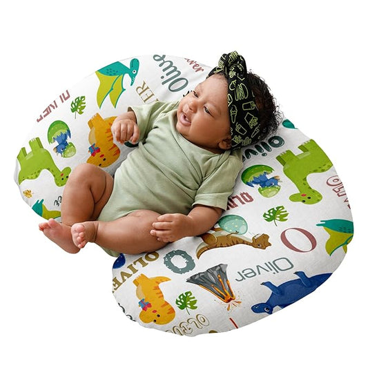 Dyoart Baby Nursing Pillow Cover,Personalized Soft Nursing Covers,Custom Breastfeeding Pillow Slipcover for Bottle Feeding,Gifts for Toddler Infant(23"x19"x5.5")(one Size)