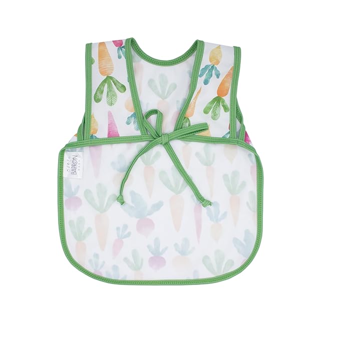 BapronBaby Farm Produce Bapron - No Neck Tie Safer Bib for Baby & Toddler - Soft Waterproof Stain Resistant - Machine Washable - Sz Baby/Toddler 6m-3T