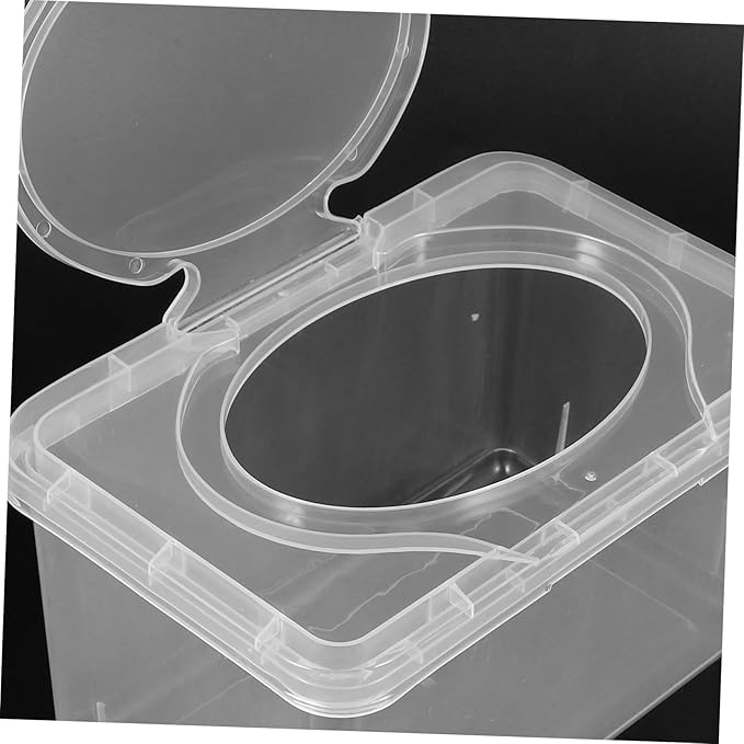 Zerodeko 2pcs Reusable Wipe Dispenser for Wipes Portable Wet Holder with Dust Cover Lightweight Pp Material Easy Access for Home Nursery