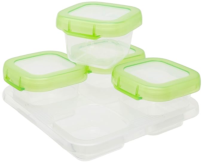 OXO Tot Baby Blocks Freezer Storage Containers 4oz- New Colors Available