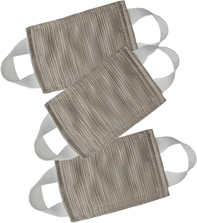 Baby Proof Door Silencer & Cloth Latch Cover, Quiet Close Anti-Slam Pads to Prevent Slamming and Accidental Locking, for Nursery and Toddler Safety (3, Brown, 4.1 * 3.1 inches)