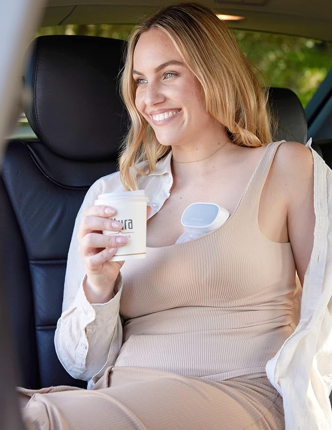 Momcozy S9 Pro Upgraded Wearable Breast Pump, Hands-Free Design with Extended Battery Life & LED Display, Double Electric Portable Pump with 2 Modes & 9 Levels, 24mm, 1-Pack, Gray