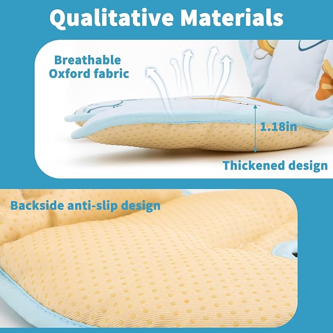 Runhike High Chair Cover Replacement Compatible with Ingenuity Soft Cushion with Anti-Slip Pad and Protecting Water Spills