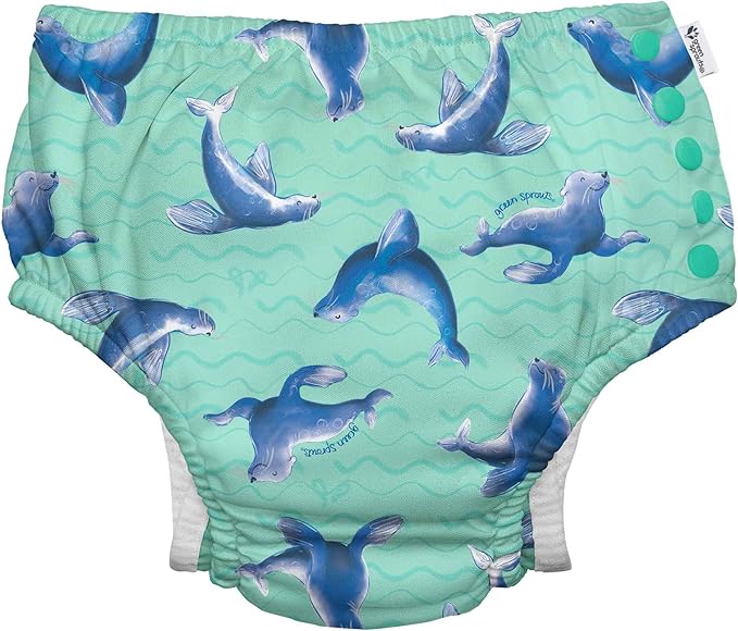 Green Sprouts Baby-Girls Snap Swim Diaper