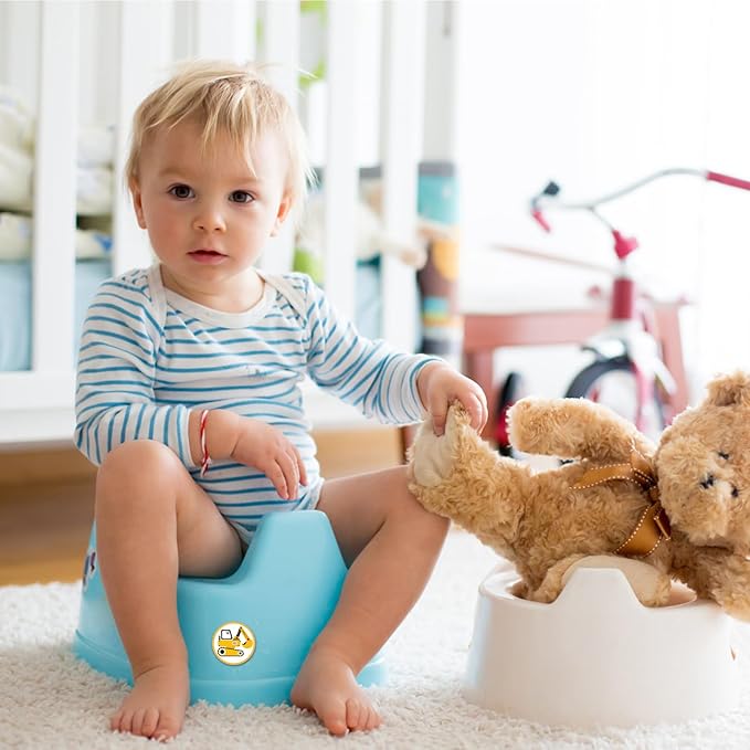 30pcs Potty Training Stickers, 15 Patterns Animal Color Potty You Pee on Toilet Reveal Sticker, Reusable Changing Potty Training Seat Chart Sticker, Funny Potty Sticker for Kids Toddlers