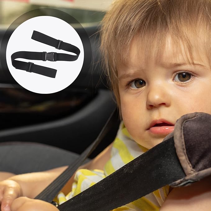 Kisangel 3pcs Toddler Safety Highchair Universal Straps Belt High Pushchair Pram Belts Shopping Harness Strap for Buggy Supermarket Kids Baby Adjustable(37.34X1.49X0.39in)