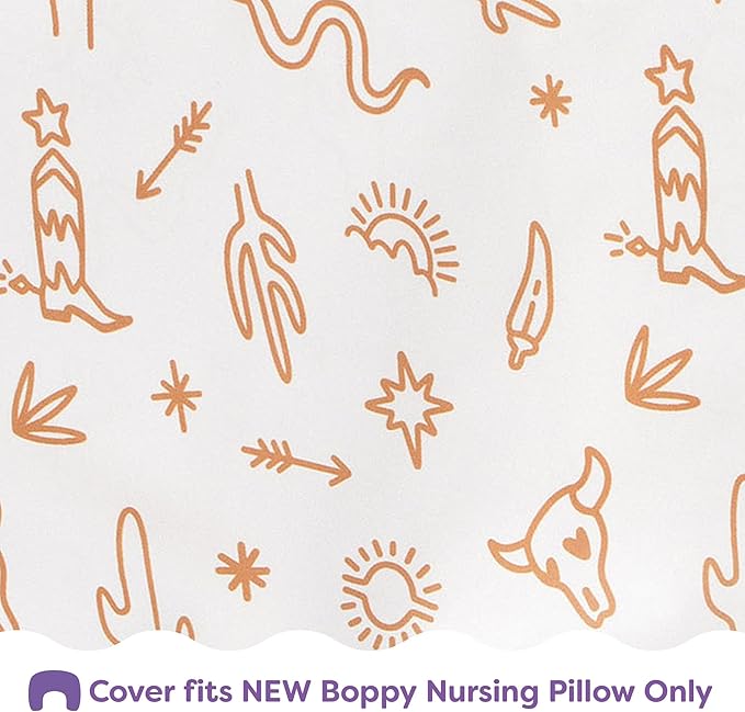 Boppy Nursing Pillow Cover - Soft, Hypoallergenic Washable Microfiber Bottle & Breastfeeding Pillow Covers (Redesigned Feeding Pillow Sold Separately) - Tan Southwest