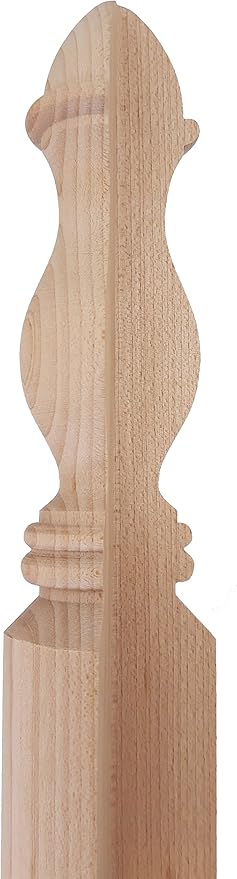 Highland Manor Wood Products Round Traditional Corner Guard Both Ends Turned - 32" Tall x 1 3/8" Wide (1 Guard) (Maple)