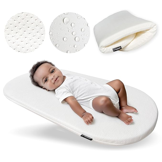 Yunioo Foldable Baby Changing Pad 29” x 15” - Waterproof & Ultra Soft Mattress for Diaper Changing Station - Portable Table Topper & Moses Basket Replacement - Easy to Clean