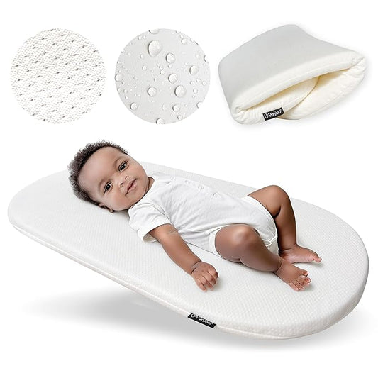 Yunioo Foldable Baby Changing Pad 31” x 16” - Waterproof & Ultra Soft Mattress for Diaper Changing Station - Portable Table Topper & Moses Basket Replacement - Easy to Clean