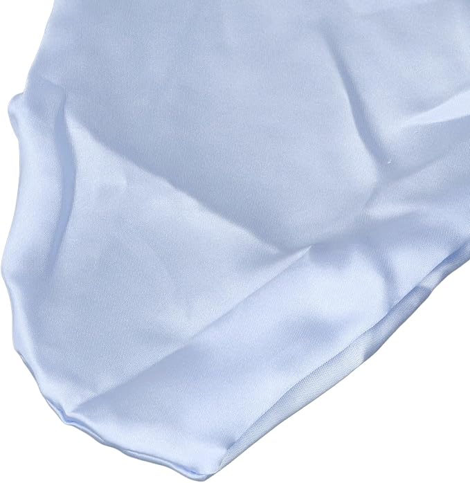 Satin Nursing Pillow Cover,Soft Washable Breathable,Protect for Baby Hair and Skin, Breastfeeding Pillow Slipcover for Feeding (Blue)