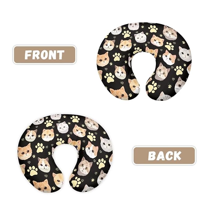 Cute Cats Nursing Pillow Cover, Fits The Original Support for Breastfeeding, Bottle Feeding, and Bonding Ultra Soft Comfortable Slipcover for Baby Girl and Boy