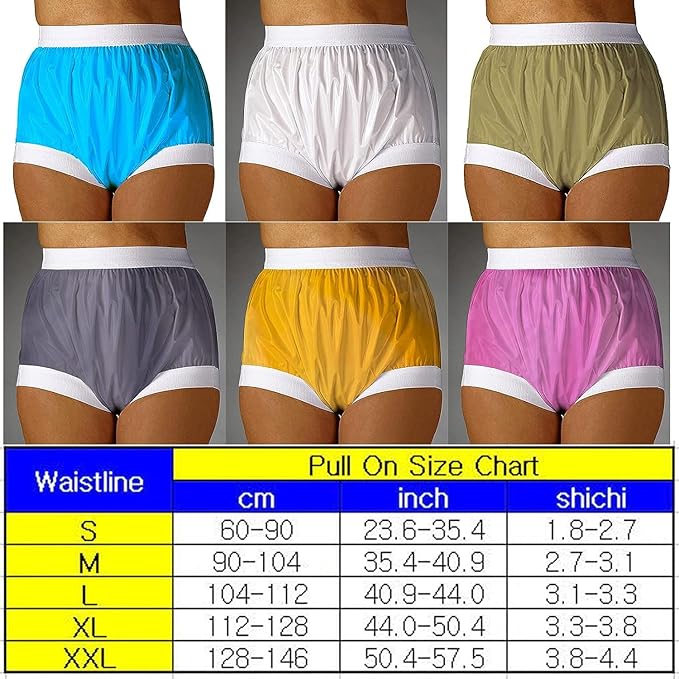 Adult Cloth Diapers Covers/Adult Incontinence Pants/Plastic Diapers/Waterproof and Reusable Elderly Diapers, Soft Surface, Suitable for Adult Men and Women