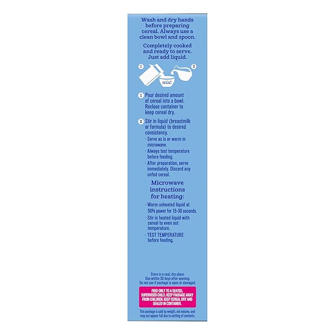 GERBER CEREAL FOR BABY GRAIN AND GROW 2nd Foods Non GMO MultiGrain 5x8oz