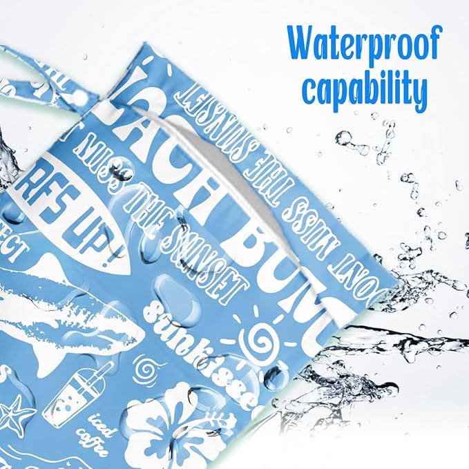 Wet Dry Wet Bag for Swimsuit Towel Baby Travel Cloth Diapers Beach Gym Toiletries Makeup Storage Bag Summer Vacation Essential Holiday Summer Vibes Beach Ocean