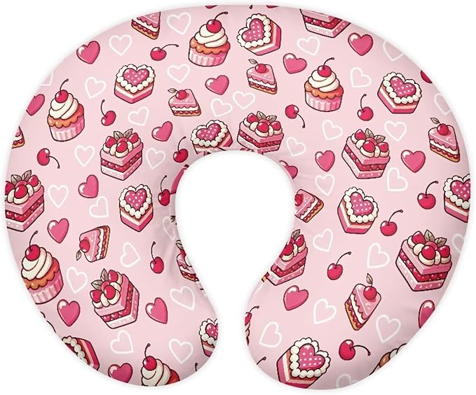 Pillow Covers，Pillowcase for Nursing Pillow and Positioner for Breastfeeding and Bottle Feeding，Propping Baby，Fits The Original Support for Breastfeeding Cute Cake