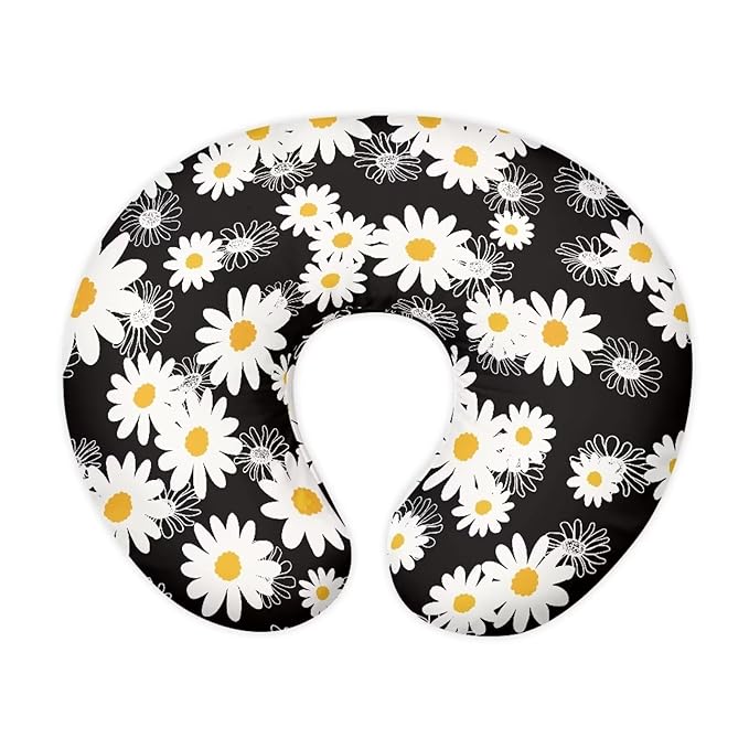 Daisy Nursing Pillow Cover Fits The Original Support for Breastfeeding, Bottle Feeding, and Bonding Pineapple Daisy Comfortable Slipcover for Baby Girl and Boy