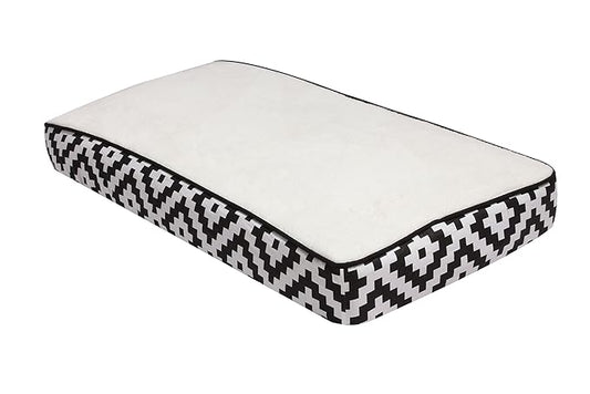 Bacati Love Diamond Plush Diaper Changing Pad, Black/White