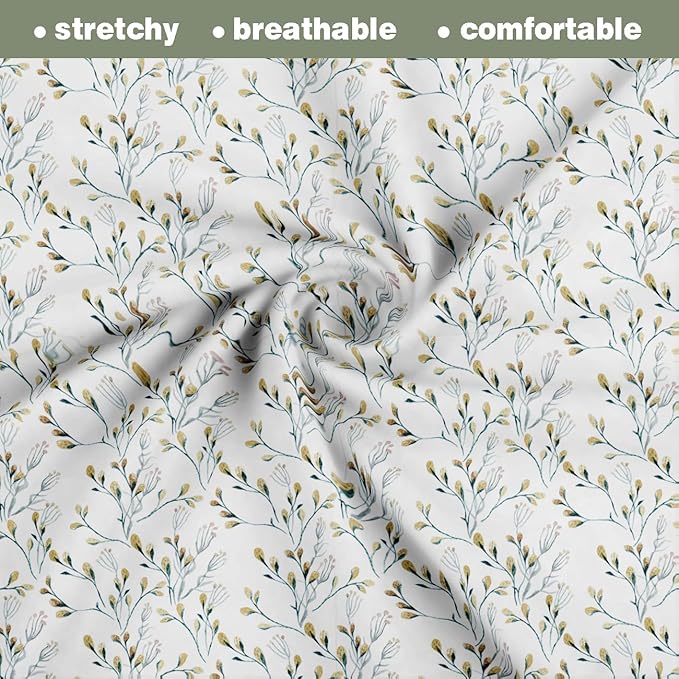 Nursing Pillow Cover, 2 Pack Stretchy Removable Nursing Covers for Breastfeeding Pillows, Ultra Soft Newborn Feeding Pillow Cover for Baby Girl and boy, Willow and sage Style