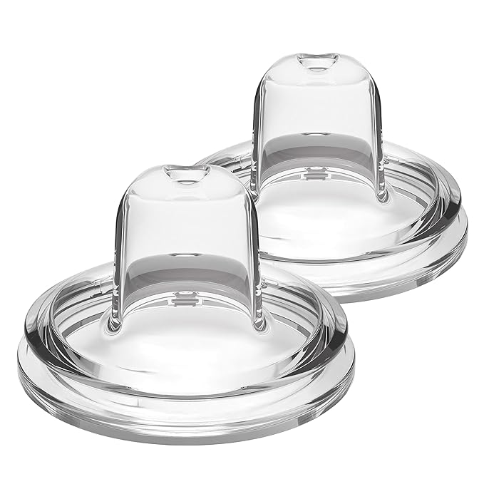 Dr. Brown's Options+ Wide-Neck Baby Bottle Silicone Sippy Spout, 6m+, 2-Pack